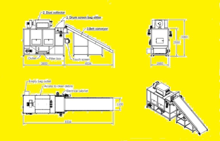 Semi auto Bag emptying Schematic diagram 1